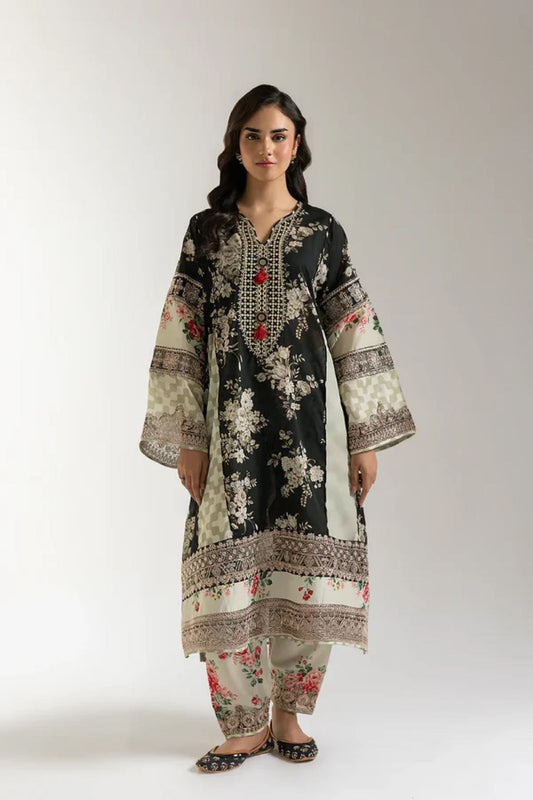 Etnik İşlemeli Kurta Pajama Set