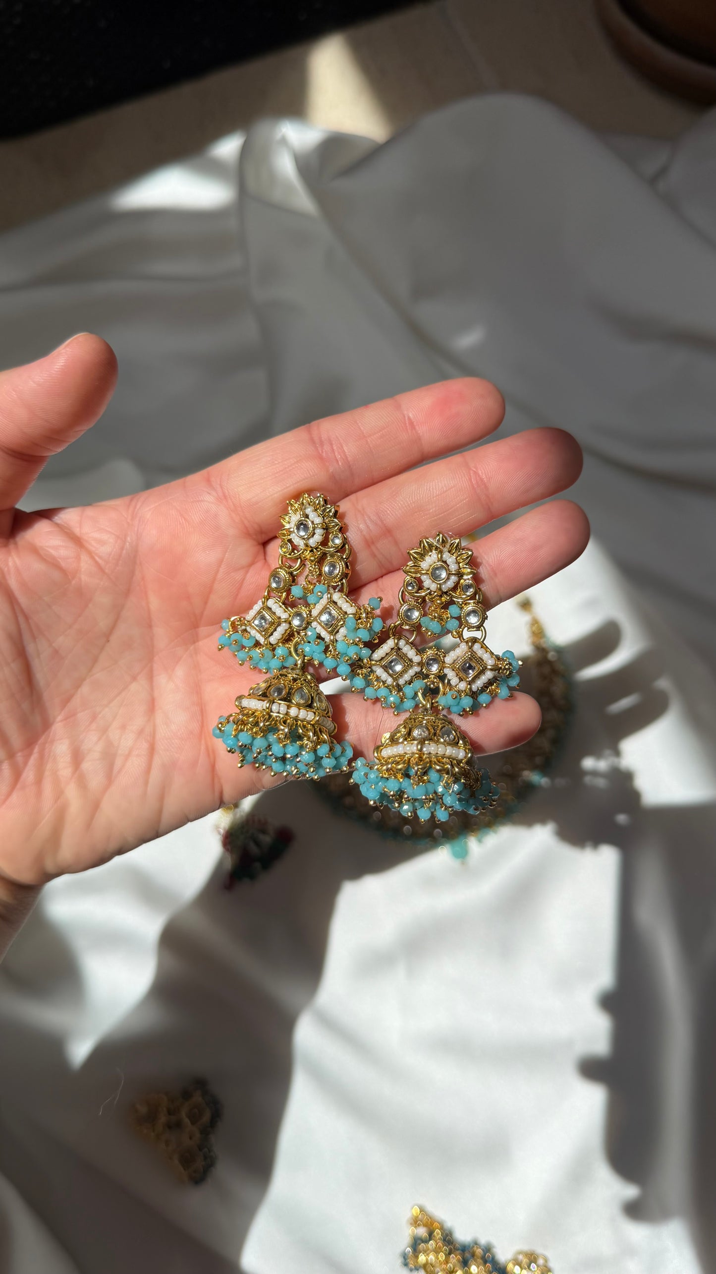 Baby Blue Necklace Set