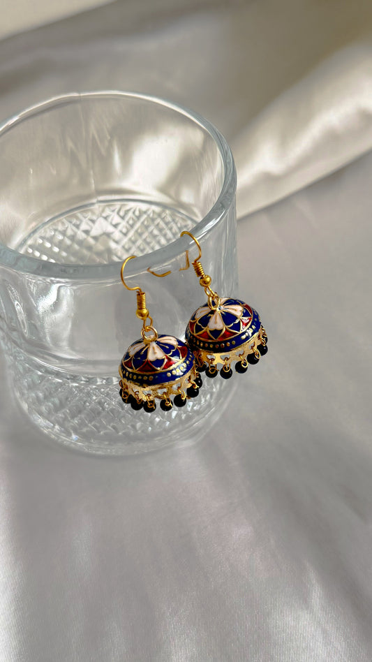 Patang Meenakari Mini Jhumka Küpe