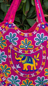 El Yapımı Jaipur Tarzı Canlı Çanta