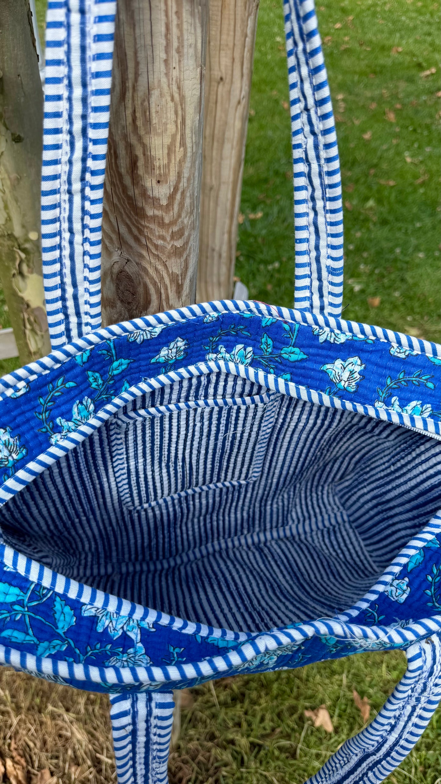 Hint Desenli Jaipuri Tote Çanta