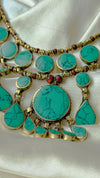Firuze Afgan Handmade Kolye