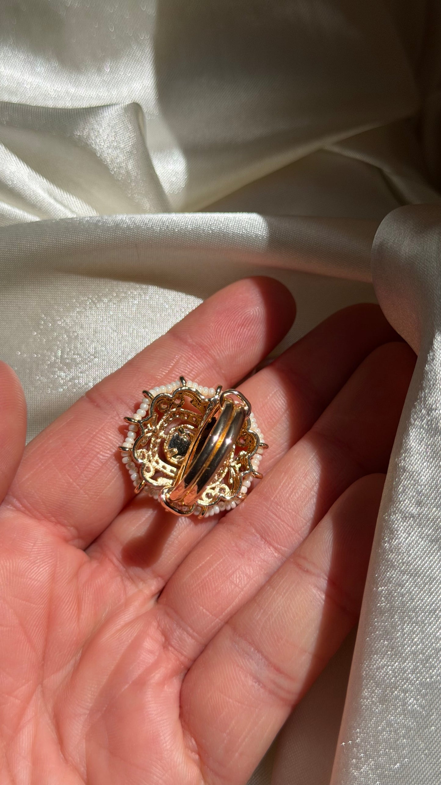 Polki Pearl Ring
