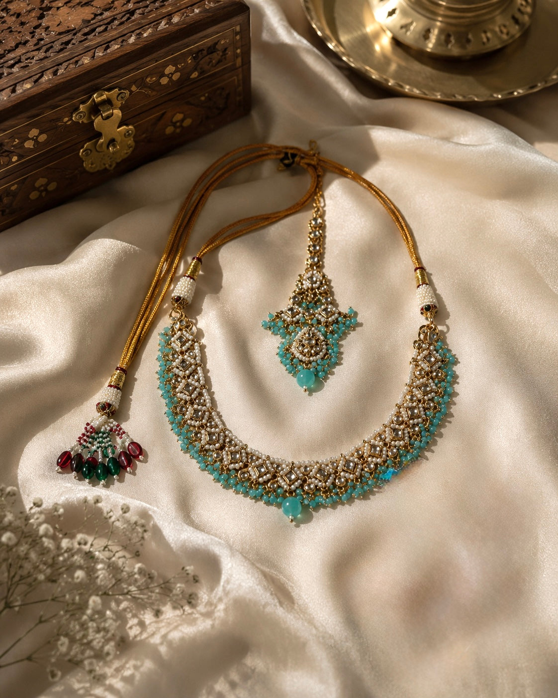 Baby Blue Necklace Set