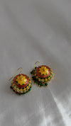 Hardal Meenakari Mini Jhumka Küpe