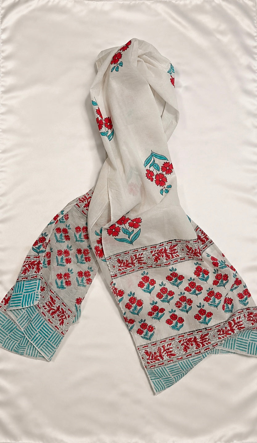 Block Print Pamuk Şal