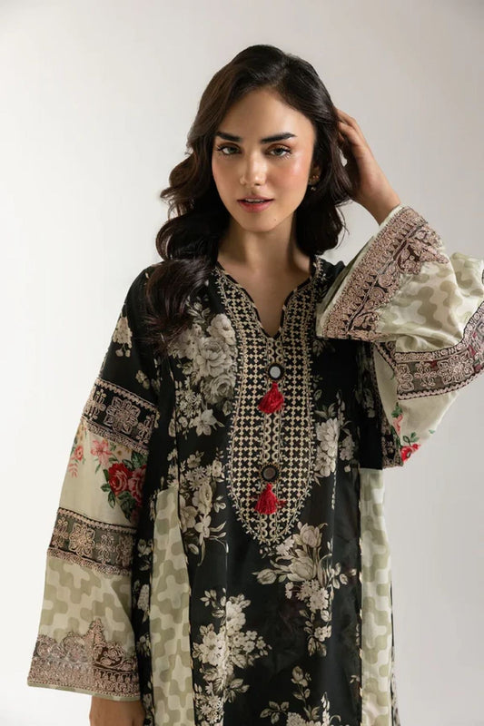 Etnik İşlemeli Kurta Pajama Set