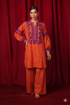 Boho Turuncu Kurta Shalwar
