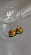 Hardal Meenakari Mini Jhumka Küpe
