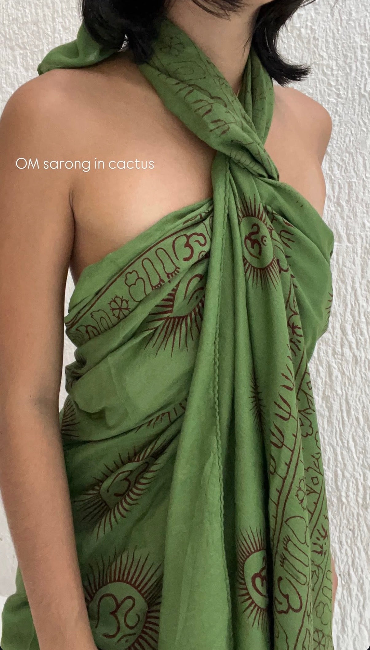 Om Mantralı Sarong/ Pareo