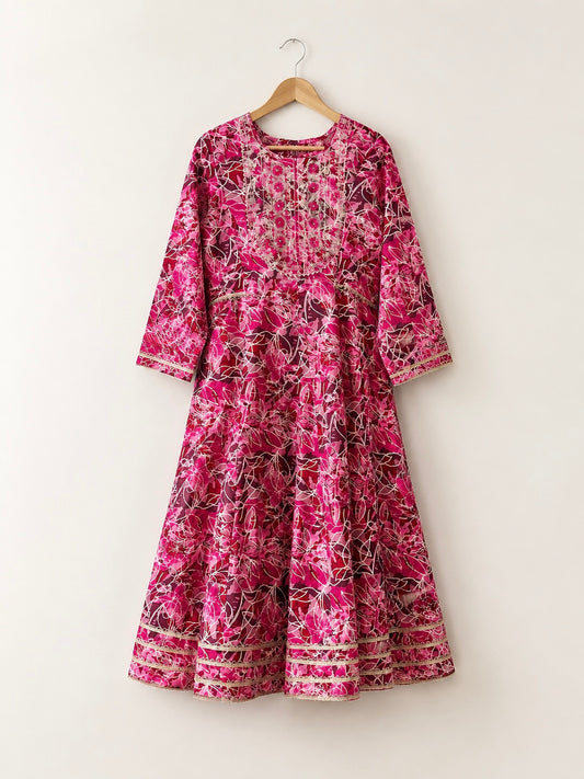 Gulabi Anarkali Set