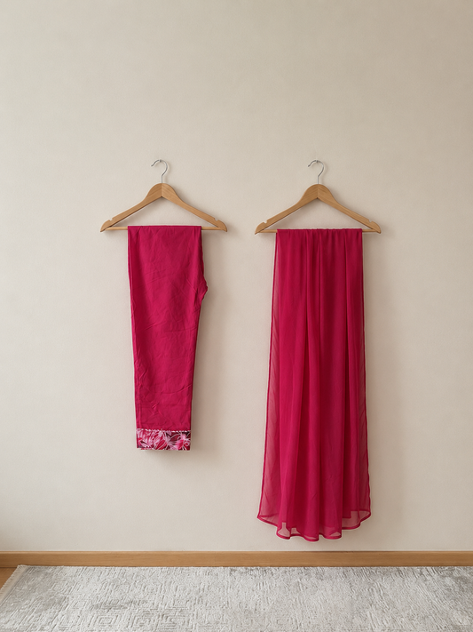 Gulabi Anarkali Set