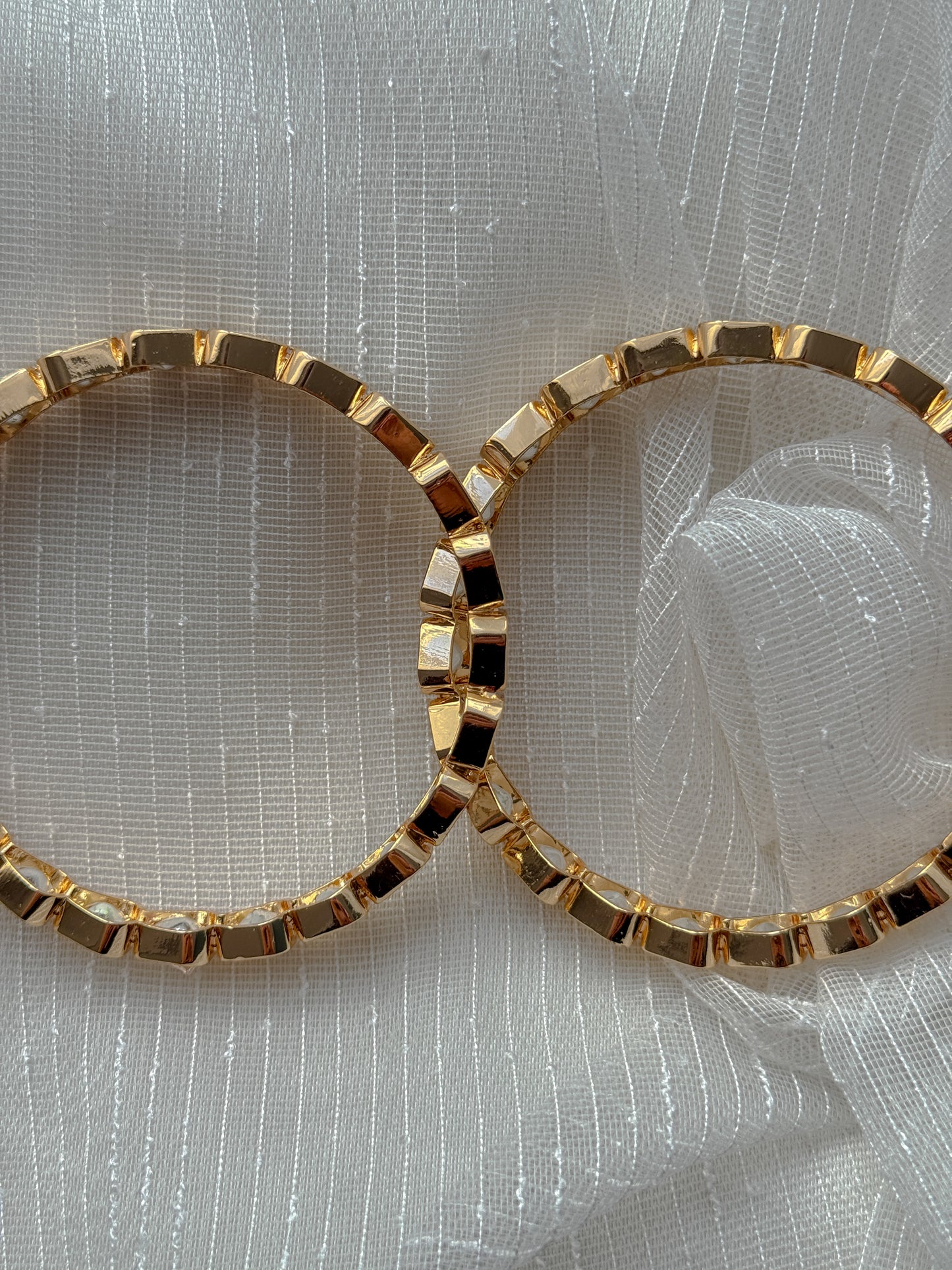 Mozanit Gold Kaplama Bilezik